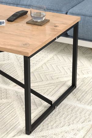 Bofigo Orta Sehpa Yan Sehpa Dekoratif Sehpa Metal Sehpa Hermes Çam