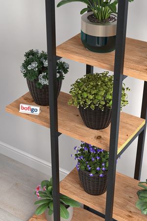 15-15-01 Metal Corner Bookshelf WHITE