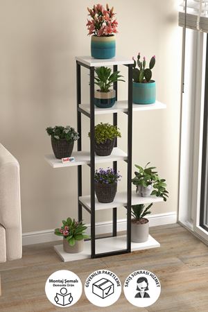 15-15-01 Metal Corner Bookshelf WHITE