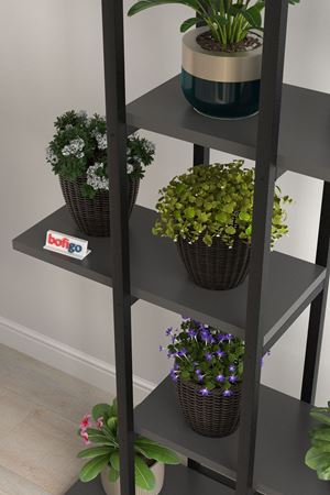 15-15-01 Metal Corner Bookshelf WHITE