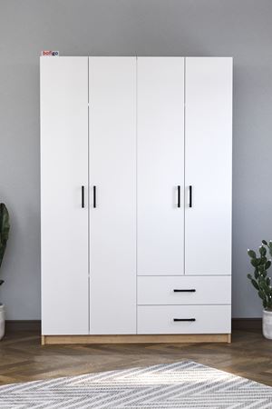 26-01-01 Wardrobe With 4 Doors WHITE