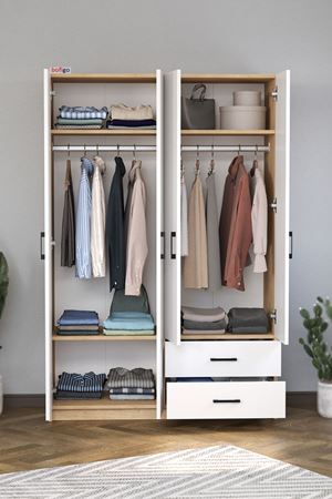 26-01-01 Wardrobe With 4 Doors WHITE