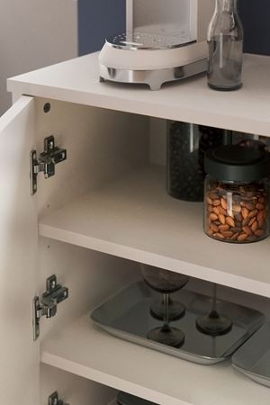 Bofigo 4 Kapaklı Dolap 4 Bölmeli Çok Amaçlı Dolap Mutfak Dolabı Banyo Dolabı Kiler Tetra Beyaz