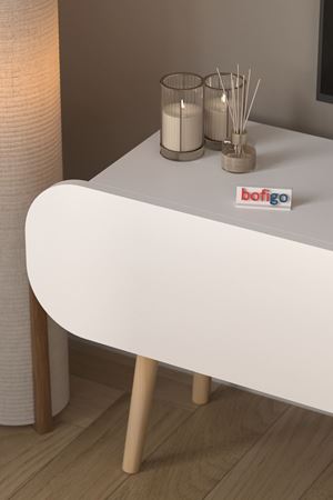 TV Sehpası 2 Kapaklı Tv Sehpası Düşer Kapaklı TV Ünitesi Televizyon Sehpası Tv Sehpası 120 Cm Sicilya Beyaz