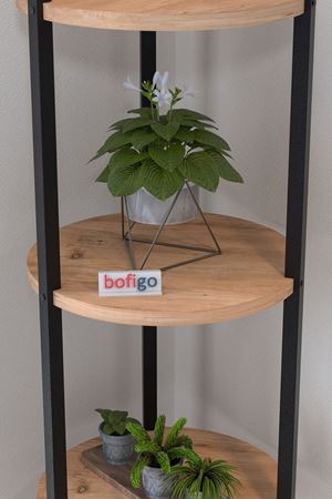 Bofigo 5 Raflı Çiçeklik Rafı Saksılık Standı Dekoratif Aksesuar Rafı Saksılık Lale Çam