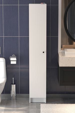 Bofigo Kapaklı 5 Bölmeli Çok Amaçlı Dolap Çok Amaçlı Mutfak Dolabı Banyo Dolabı Buket Beyaz