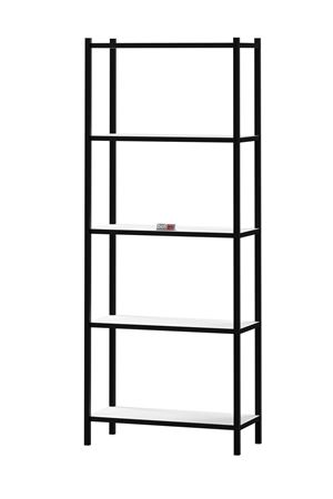 Bofigo 5 Raflı Kitaplık Dekoratif Kitaplık Metal Kitaplık Ofis Kitaplığı Aksesuar Rafı Efes Beyaz