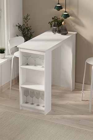 34-09-01 Kitchen Bar Table WHITE