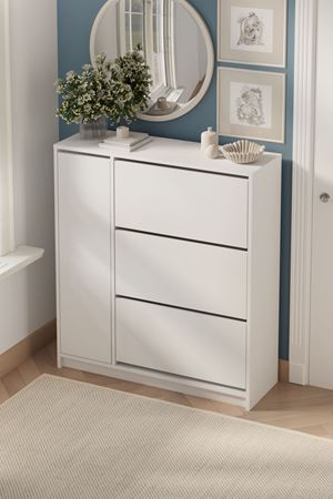 18-12-01 Bofigo Gizem Shoe Cabinet WHITE