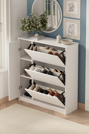 18-12-01 Bofigo Gizem Shoe Cabinet WHITE