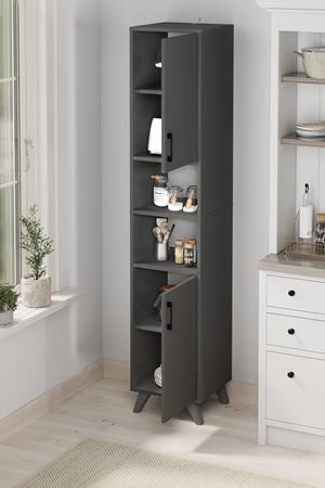 12-63-08 Bofigo Nergis Multi-Purpose Storage Cabinet ANTHRACITE