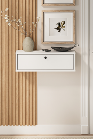 14-04-01 Bofigo Sude Wall-Mounted Console Table WHITE