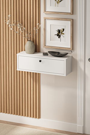 14-04-01 Bofigo Sude Wall-Mounted Console Table WHITE