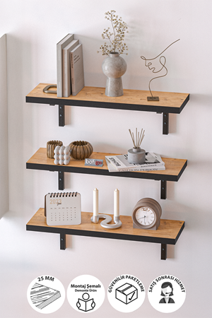 13-17-02 Bofigo Wall Shelf 80 × 19 cm PINE