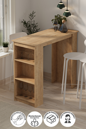 34-09-14 Kitchen Bar Table SAPPHIRE OAK