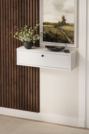 14-06-01 Bofigo Yağmur Wall-Mounted Console Table WHITE