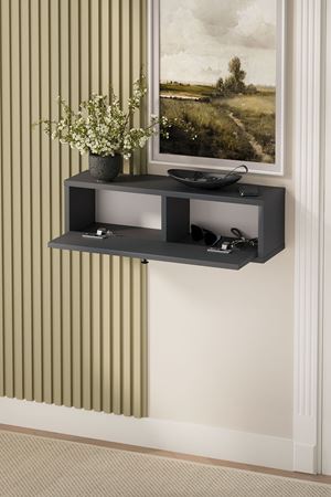 14-06-08 Bofigo Yağmur Wall-Mounted Console Table ANTHRACITE