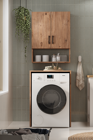 Bofigo Çamaşır Makinası Dolabı Kurutma Makinası Dolabı Banyo Dolabı Deniz Çam
