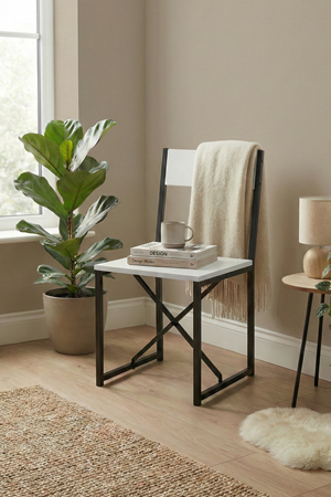 Bofigo Mutfak Seti Sandalyesi Mutfak Masası Sandalyesi Balkon Masası Sandalyesi Beyaz