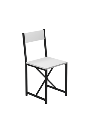 Bofigo Mutfak Seti Sandalyesi Mutfak Masası Sandalyesi Balkon Masası Sandalyesi Beyaz