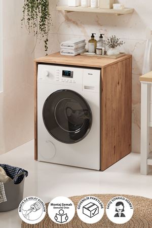 12-65-02 Pınar Washing Machine Cabinet PINE