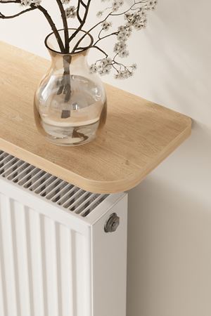 Bofigo Petek Üstü Raf Kalorifer Peteği Rafı Duvar Rafı Uçan Raf Dresuar 91 Cm Tokyo Safir Meşe