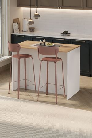 Bofigo Mutfak Masası Mutfak Adası Bar Masası Ada Mutfak Yemek Masası Sofya Safir Meşe Beyaz