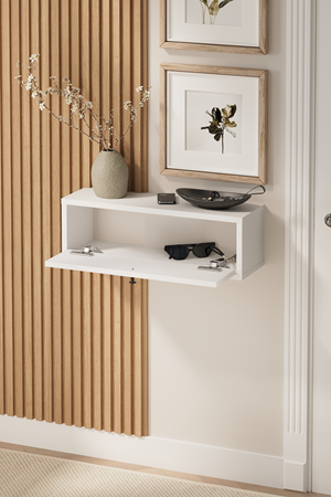 14-04-01 Bofigo Sude Wall-Mounted Console Table WHITE