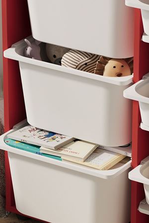 12-09-15 9 Baskets Multifunctional Cagla Cabinet Red