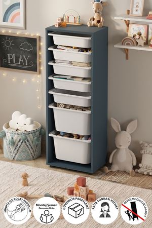 12-10-01 7 Baskets Multifunctional Pera Cabinet WHITE 