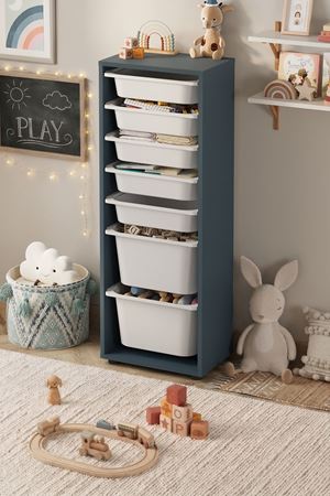 12-10-16 7 Baskets Multifunctional Pera Cabinet BLUE