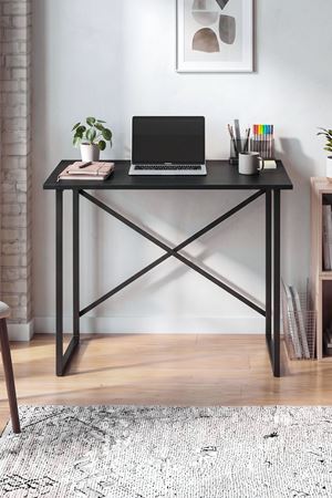 Bofigo 60x90 cm Çalışma Masası Bilgisayar Masası Ofis Ders Yemek Masası Hugo Siyah