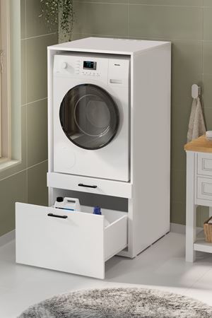 Bofigo Çamaşır Makinesi Dolabı Kurutma Makinesi Dolabı Banyo Dolabı Yakamoz Beyaz