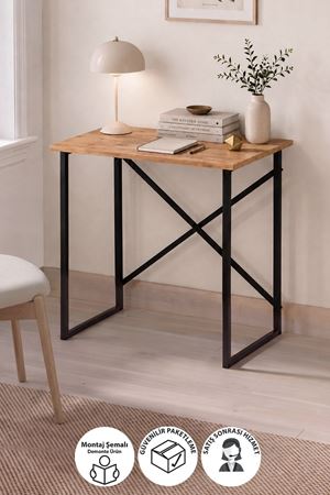 Bofigo 75x52 Cm Çalışma Masası Bilgisayar Masası Çocuk Çalışma Masası Ders Masası Nazım Çam