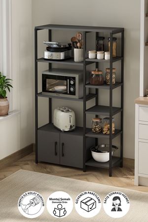 28-08-08 Brazil Kitchen Shelf ANTHRACITE