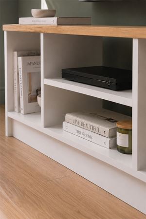 11-22-41 Bofigo Bahama 120 cm Compact TV Stand / Modern Media Console - Sapphire/White