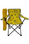 Bofigo Camping Chair Folding Chair Garden Chair Picnic Beach Balcony Chair Patterned Yellow