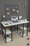 Bofigo 4 Shelf Desk 60x120 cm White
