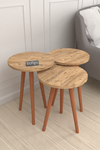 Bofigo Wooden Leg Nesting Table Pine