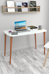 Bofigo Desk 60x105 Cm White (Wooden Leg)