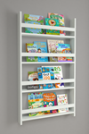 Bofigo 4 Shelves 120 x 70 Cm Montessori Bookshelf Educational Children's Bookcase White