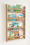 Bofigo 4 Shelves 120 x 70 Cm Montessori Bookshelf Educational Children's Bookcase Pine
