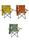Bofigo 3 Adet Kamp Sandalyesi Katlanır Sandalye Bahçe Koltuğu Piknik Plaj Sandalyesi Desenli Karma