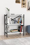 Bofigo Decorative 3 Shelf Bookcase Metal Bookcase White