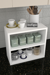 Bofigo Counter Top Shelf Spice Rack White