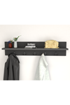 Bofigo Coat Hanger Wall Hanger Clothes Hanger Anthracite 80 Cm