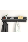 21-12-08 Wall Mounted Clothes Hanger 80 cm ANTHRACITE