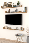 Bofigo Tv Shelf Wall Shelf Flying Shelf Bookcase Shelf 120 Cm Pine