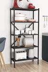 Bofigo 5 Shelves Metal Kitchen Organizer Metal Kitchen Shelf Microwave Shelf Spice Anthracite