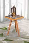Bofigo Wooden Tile Center Table Wooden Solid Wood Table 32x32 Cm Beech
